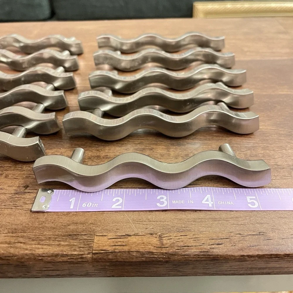 Stainless Steel Hickory P2161-SS Wave Zig-Zag Cabinet Handle Pull 3.75